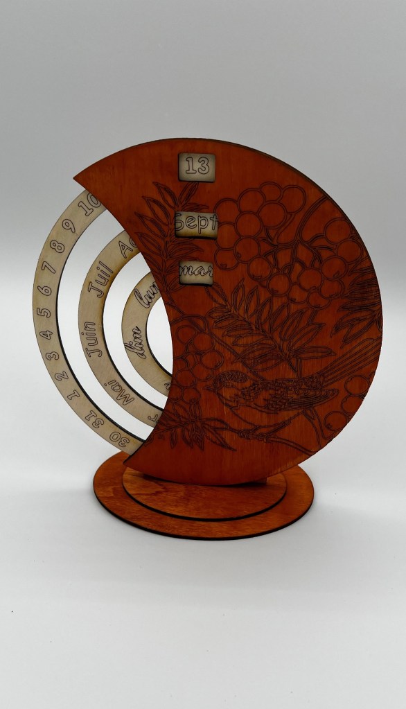 Calendrier perpétuel - Oiseau